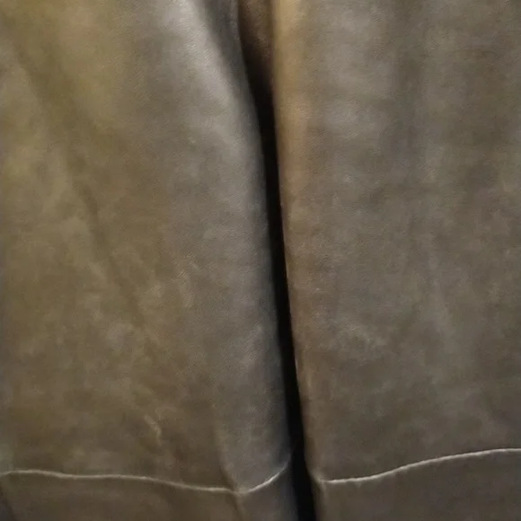 Danier button front belted black leather jacket ladies US size 6 - Picture 12 of 15